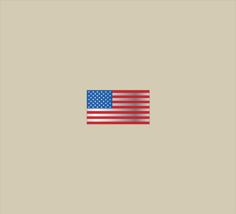 Mini Chrome USA Flag (No Outline)