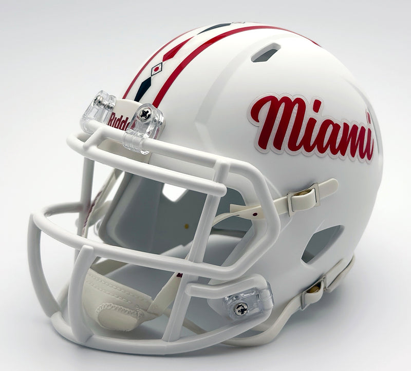 Miami (OH) Redhawks (Alternate 4) Mini Football Helmet (Left Side)