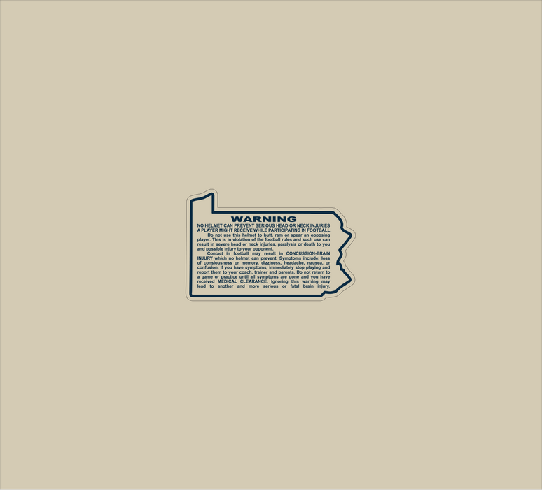 Mini Warning Label (Pennsylvania)