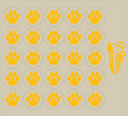 Paw Award Decals (Athletic Yellow)