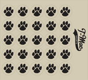 Paw Award Decals (Black)