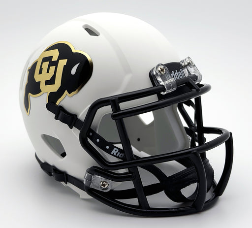 cu football helmets v Colorado Buffaloes (Alternate 1) Mini Football Helmet