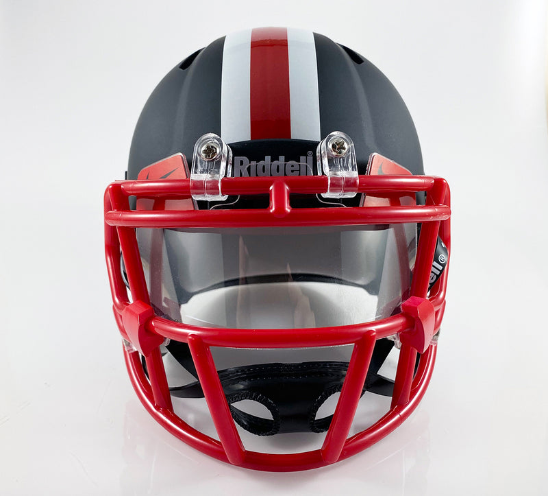 dark football helmet visor Mini Football Helmet Visor — T-Mac Sports