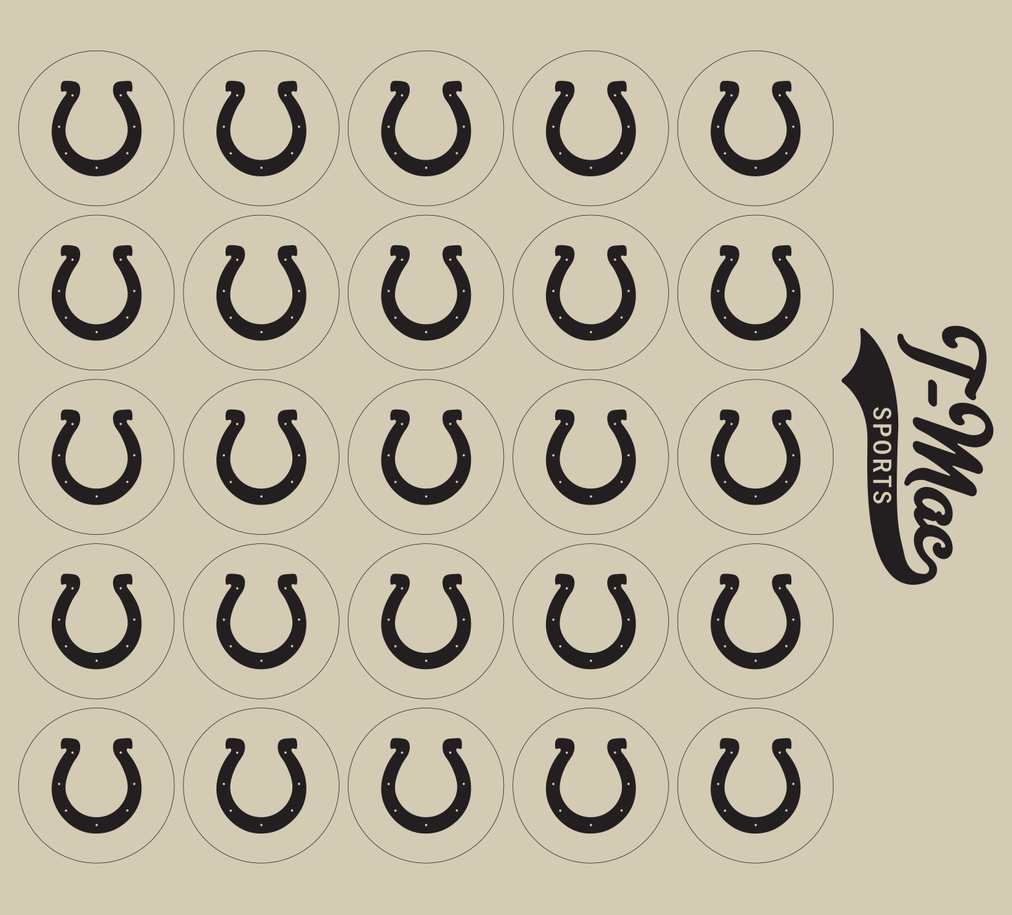 Horseshoe Mini Award Decals by T-Mac Sports