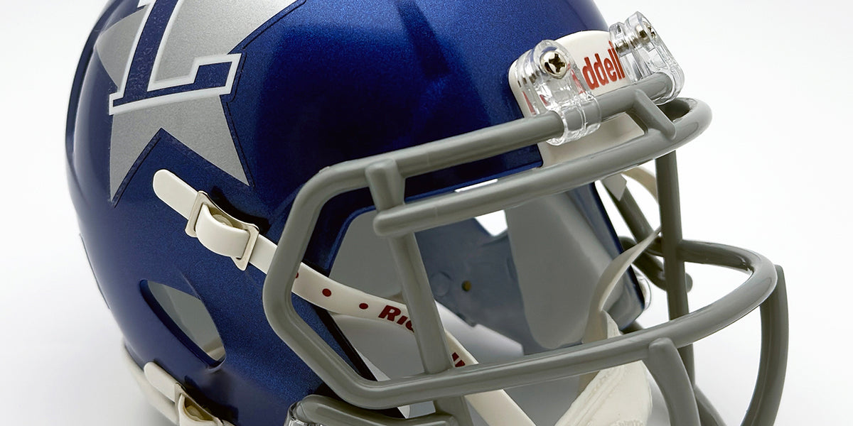 Side View Dallas Cowboys Helmet With Visor Troy Aikman #8 HOF 2006