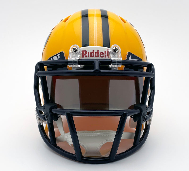 black gold smoked football helmet visor T-Mac Sports Authentic Mini Helmet Visor Inserts