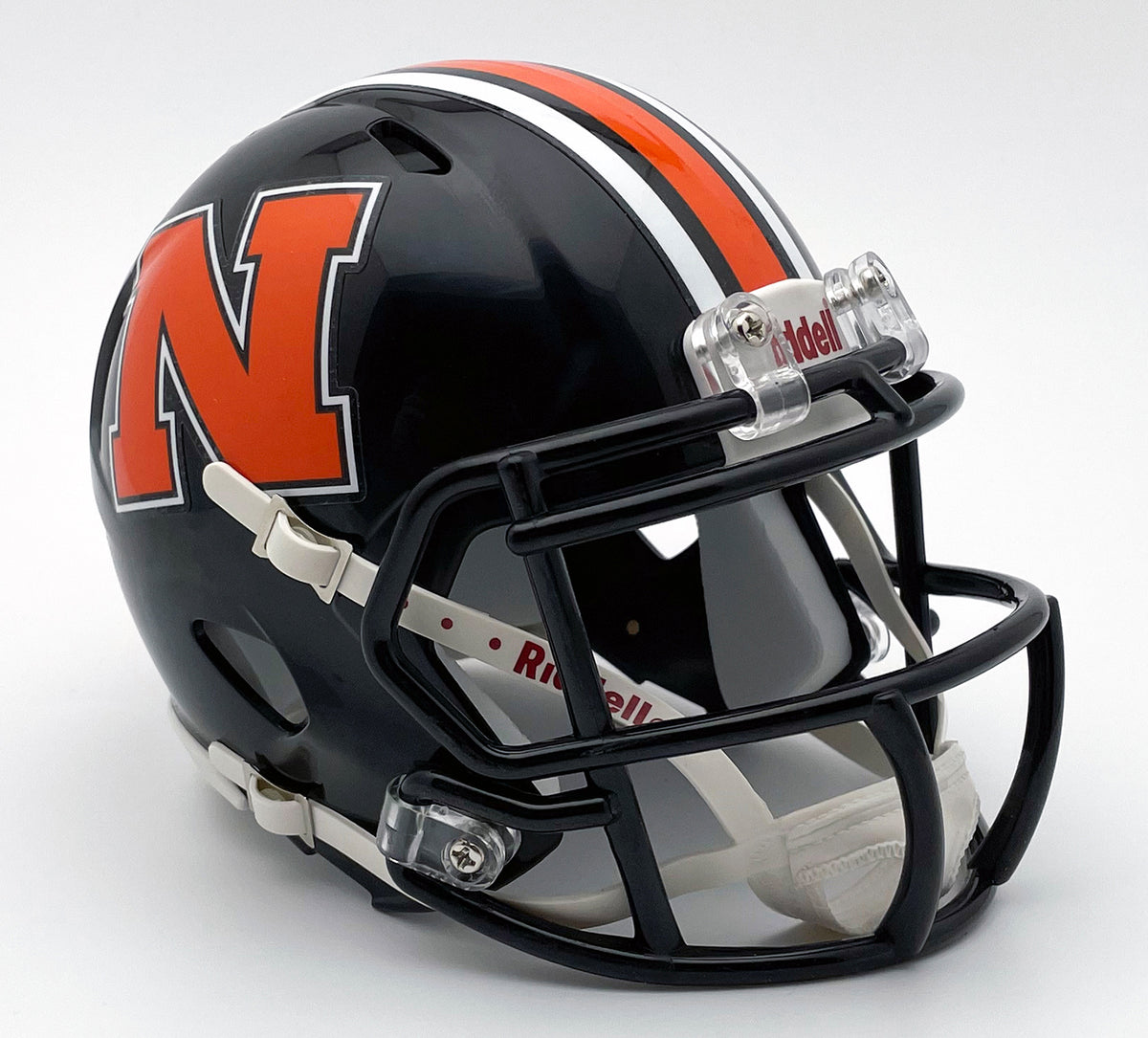 black and orange football helmet Northville (MI) High School Mini Football Helmet — T-Mac Sports