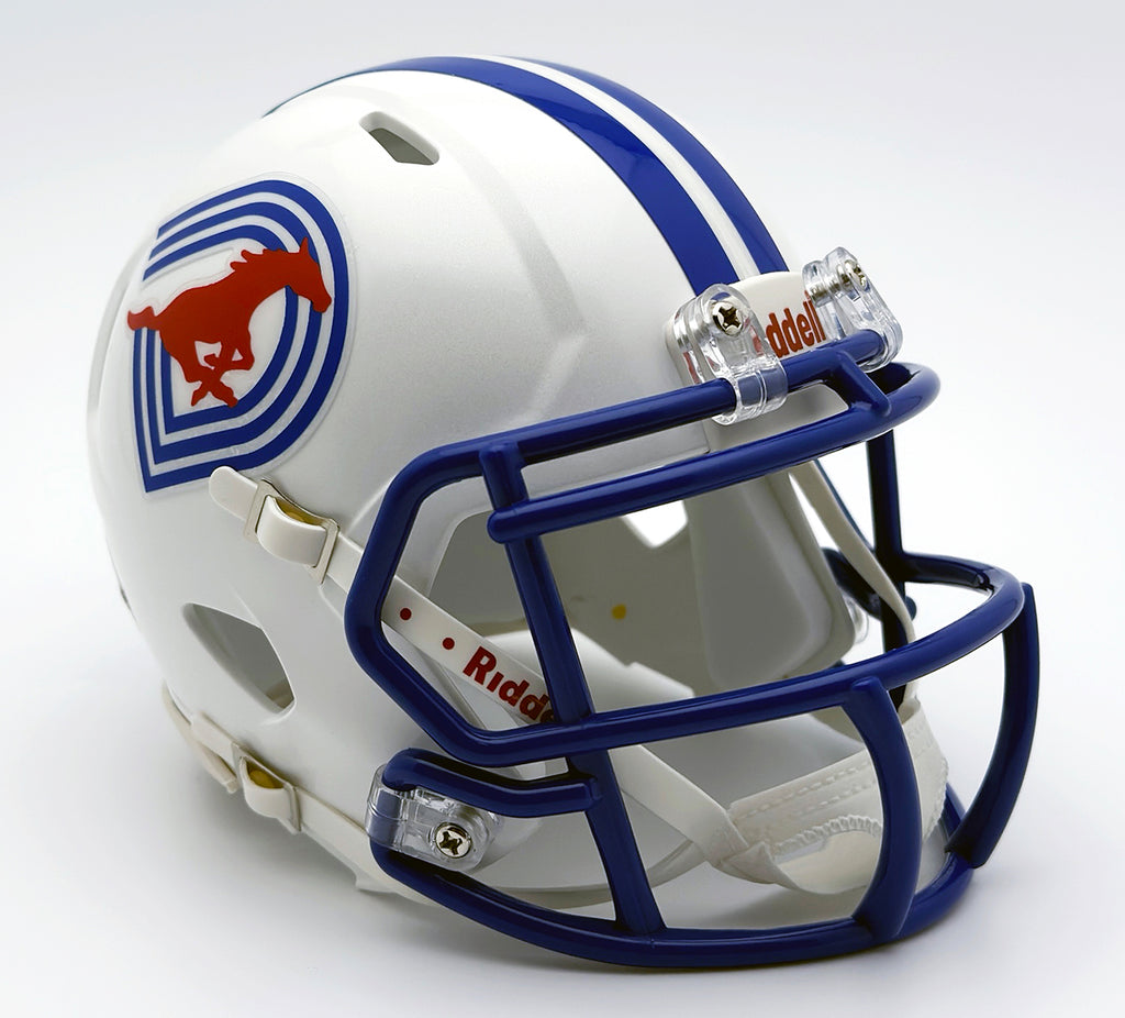 armadillos football helmet Southern Methodist Mustangs (Alternate 7) Mini Football Helmet