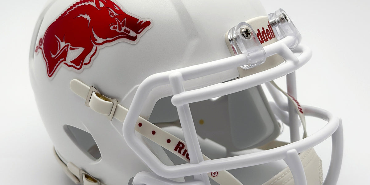 Arkansas Razorbacks (Alternate) Mini Football Helmet — T-Mac Sports