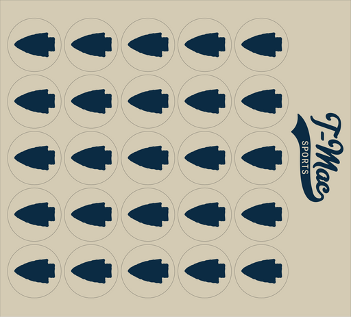 Arrowhead Mini Award Decals (Navy)