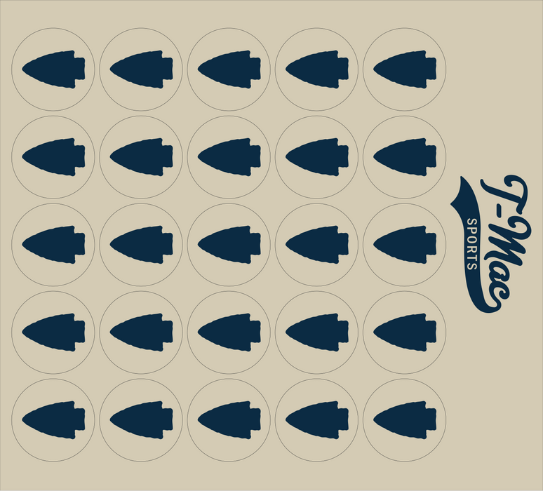 Arrowhead Mini Award Decals (Navy)