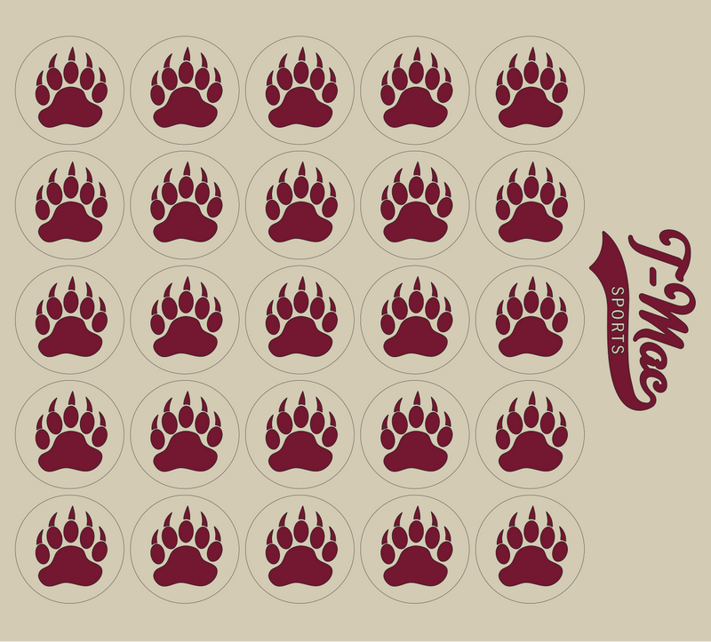 Bear Claw Mini Award Decals