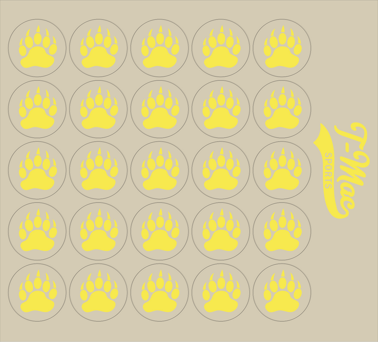 Bear Claw Mini Award Decals