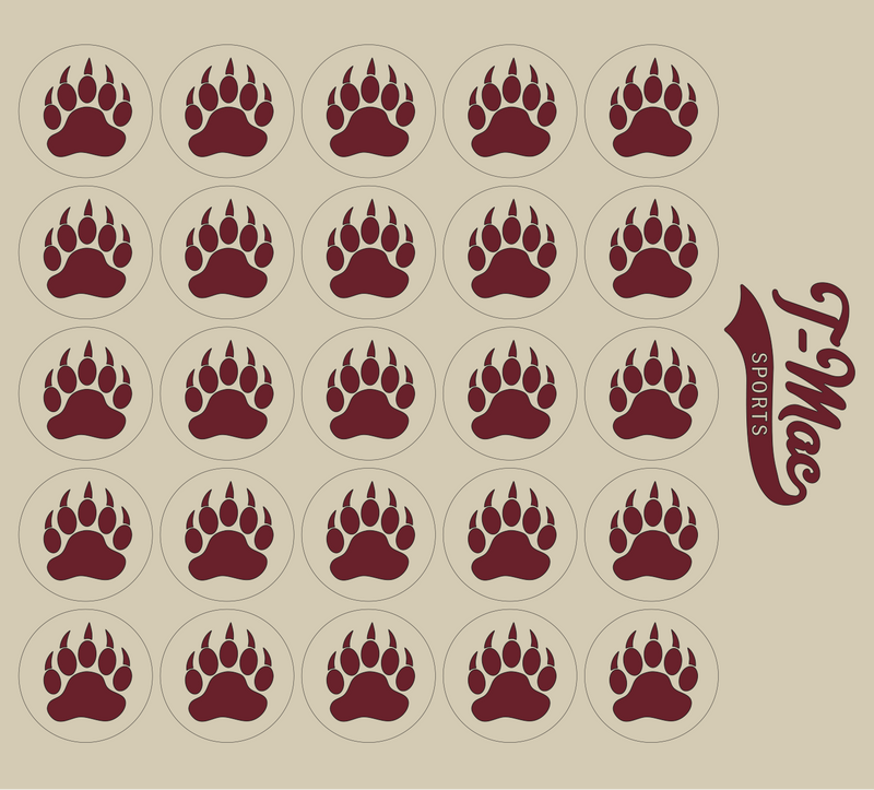 Bear Claw Mini Award Decals