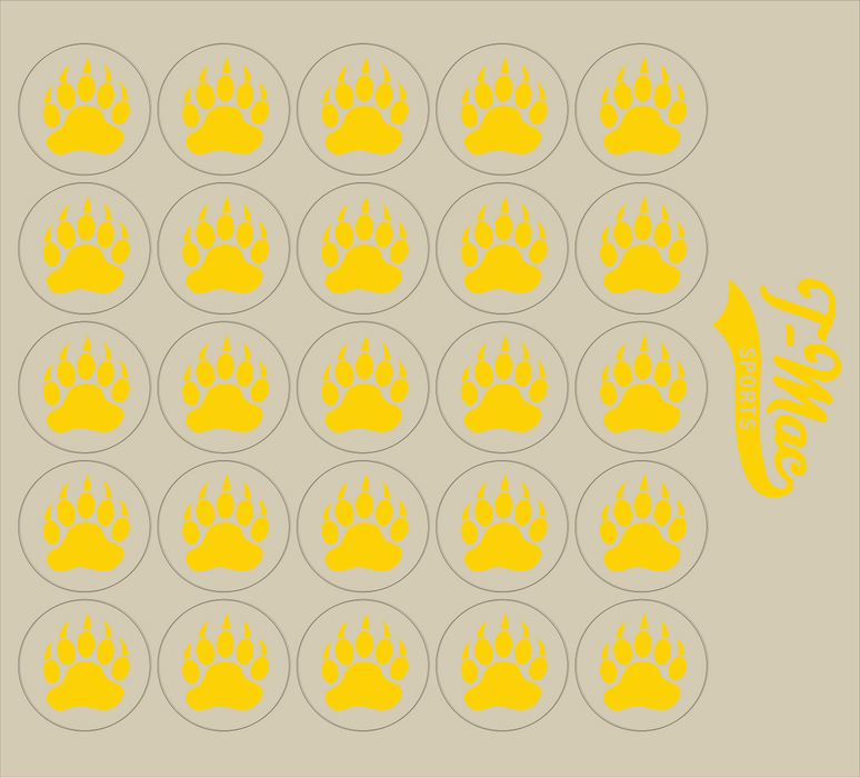 Bear Claw Mini Award Decals