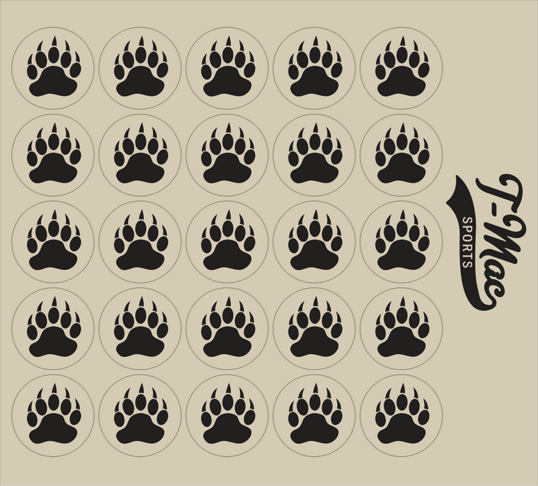 Bear Claw Mini Award Decals (Black)