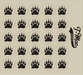 Bear Claw Mini Award Decals (Black)