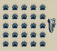 Bear Claw Mini Award Decals (Navy)