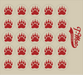 Bear Claw Mini Award Decals (Red)