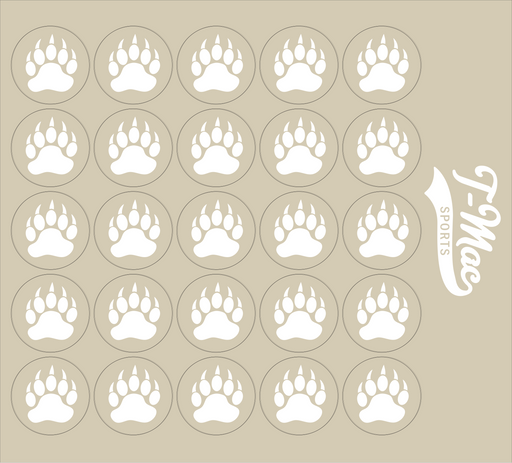 Bear Claw Mini Award Decals (White)
