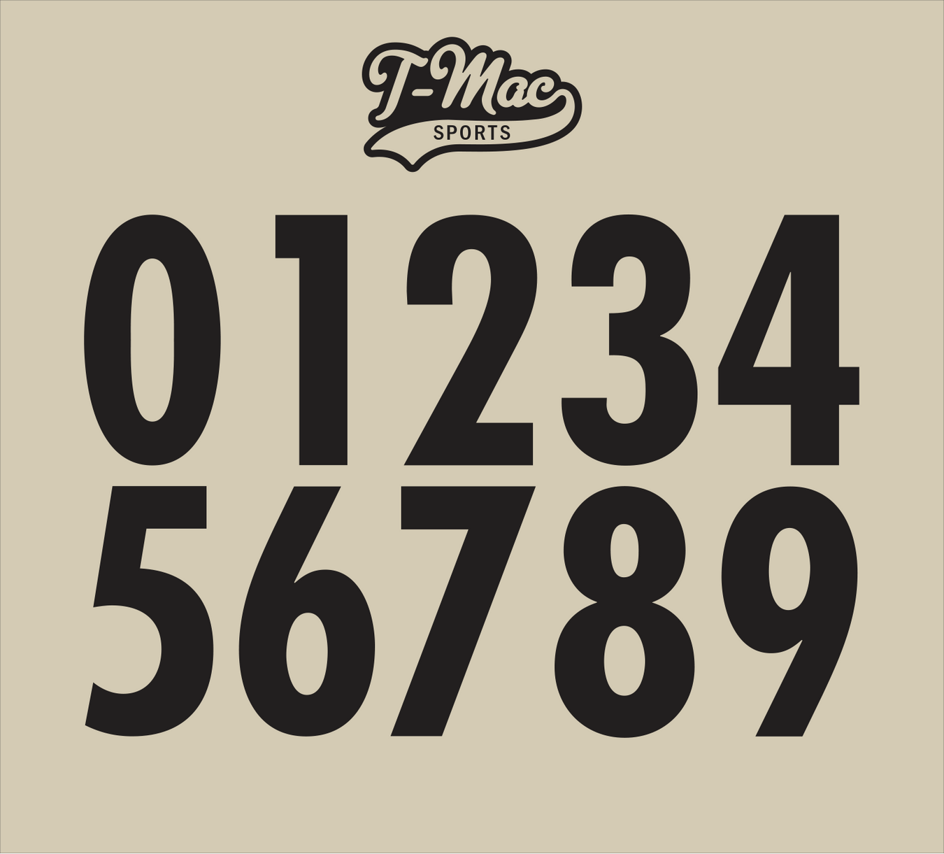 Mid-Size Helmet Numbers