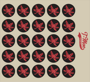 Buckeye Mini Award Decals (Chrome Red Black)