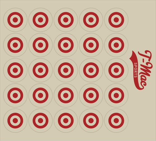 Bullseye Mini Award Decals (Red)