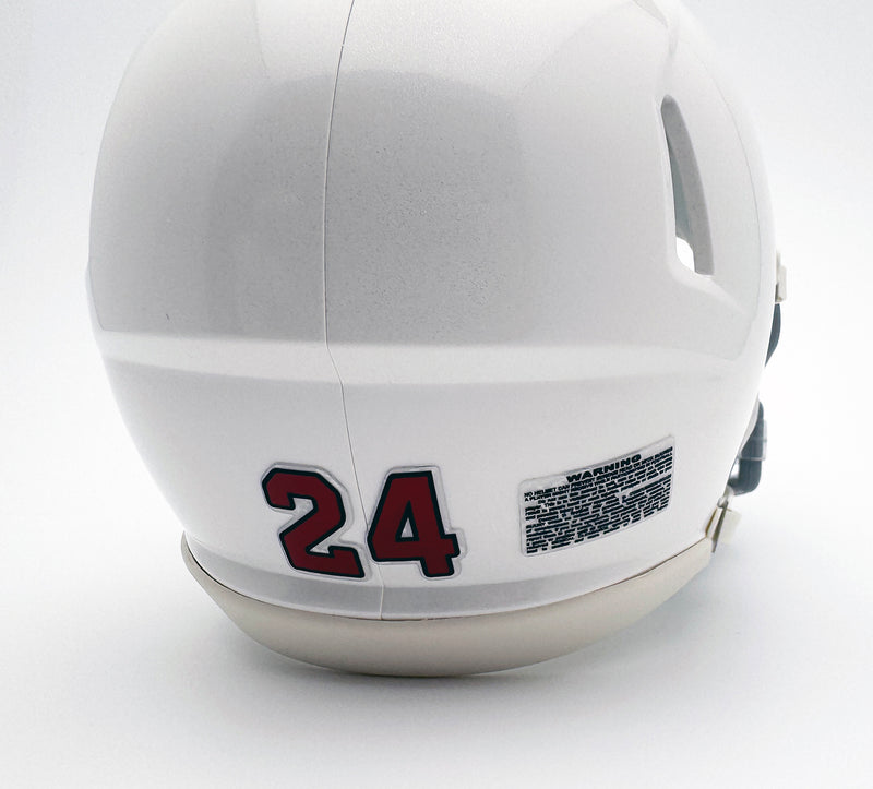 american football helmet numbers Cardinals Mini Football Helmet Numbers 2 / Mini / Cardinal Black