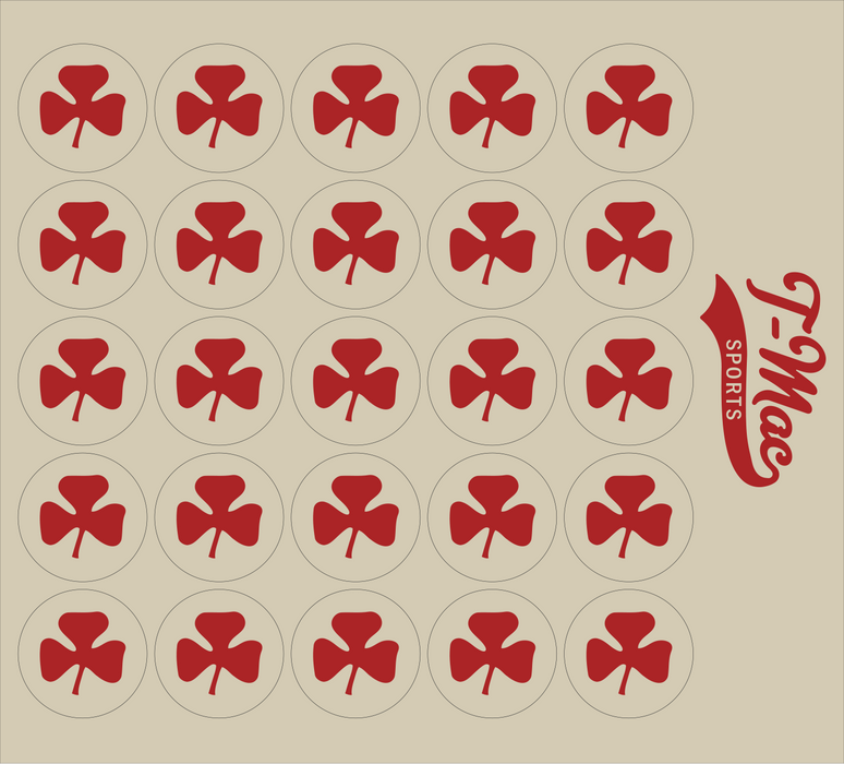 Clover Mini Award Decals (Red)