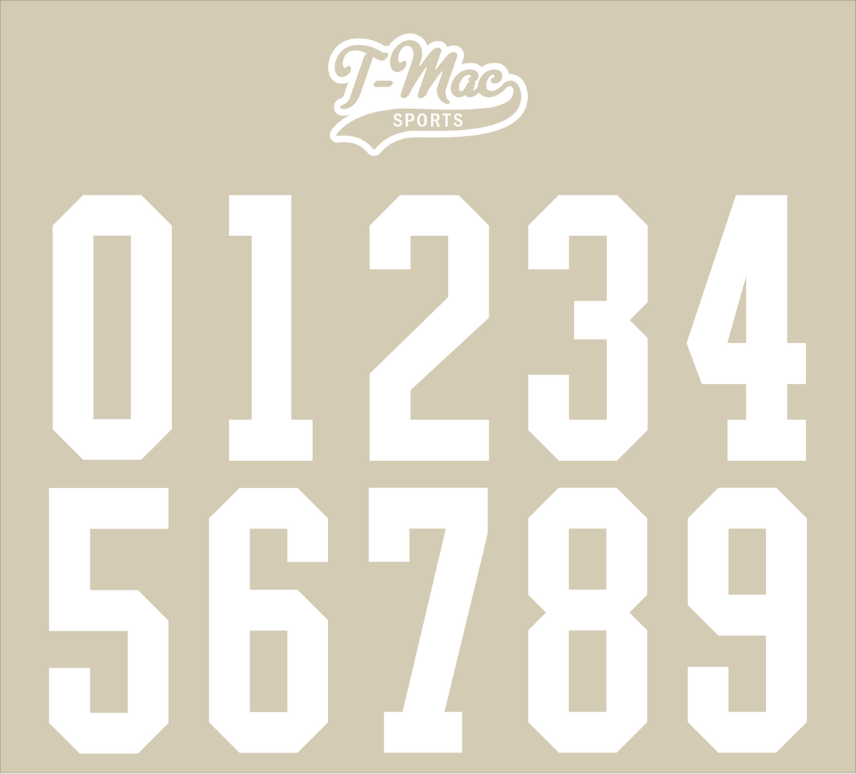 Crimson Tide Mini Football Helmet Numbers 0 / Mini / White