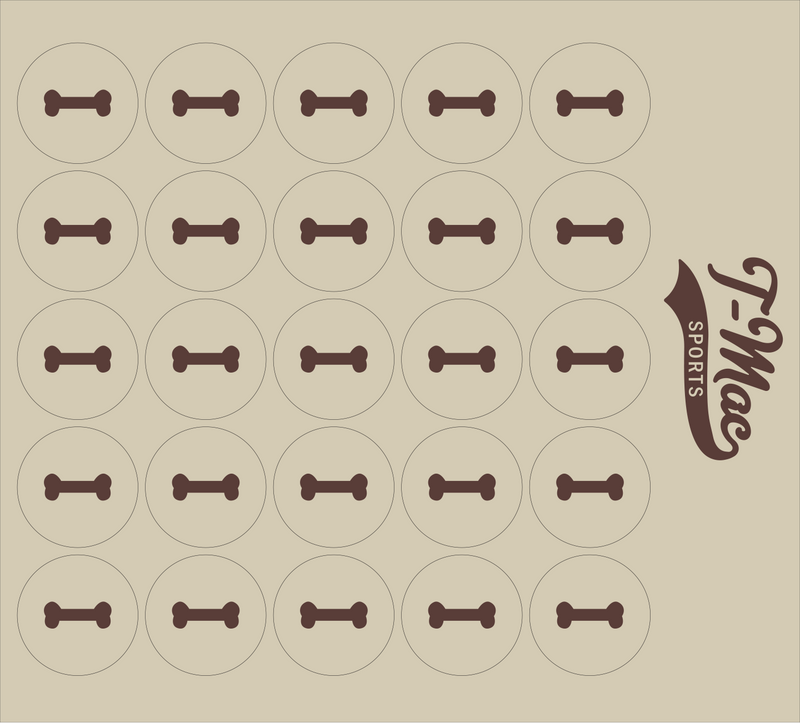 Dog Bone Mini Award Decals (2)