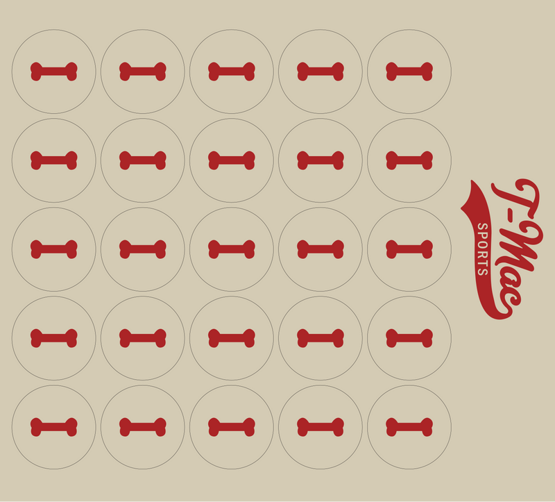 Dog Bone Mini Award Decals (2)