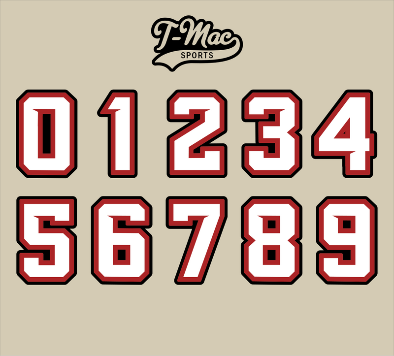 Falcons Helmet Numbers