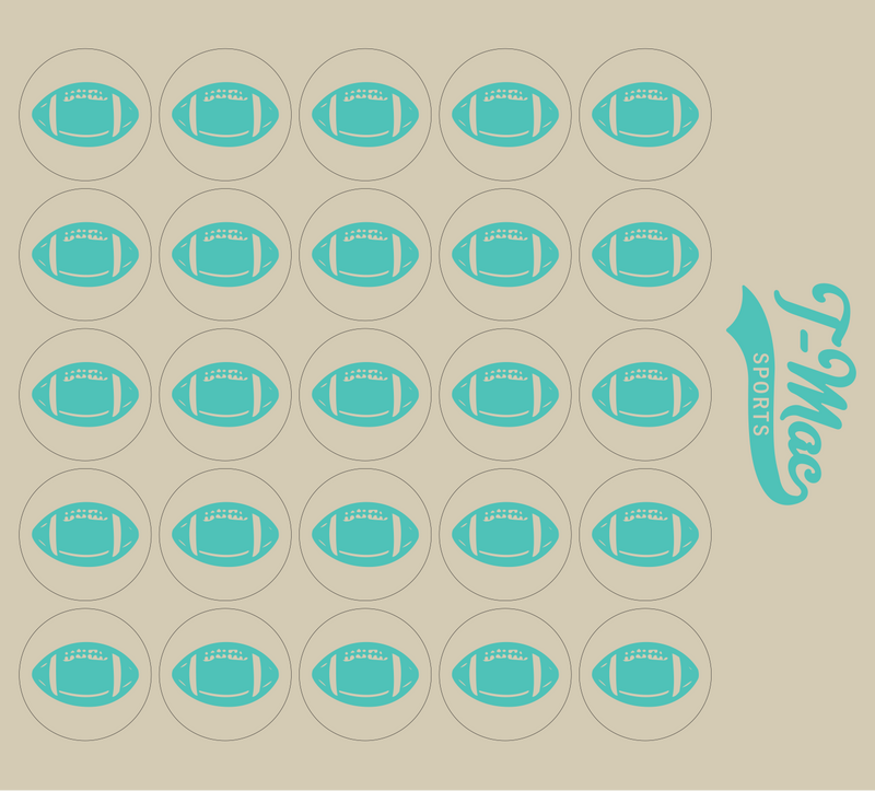 Football Mini Award Decals