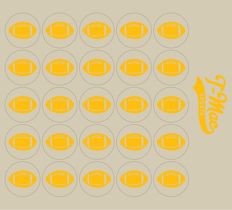 Football Mini Award Decals