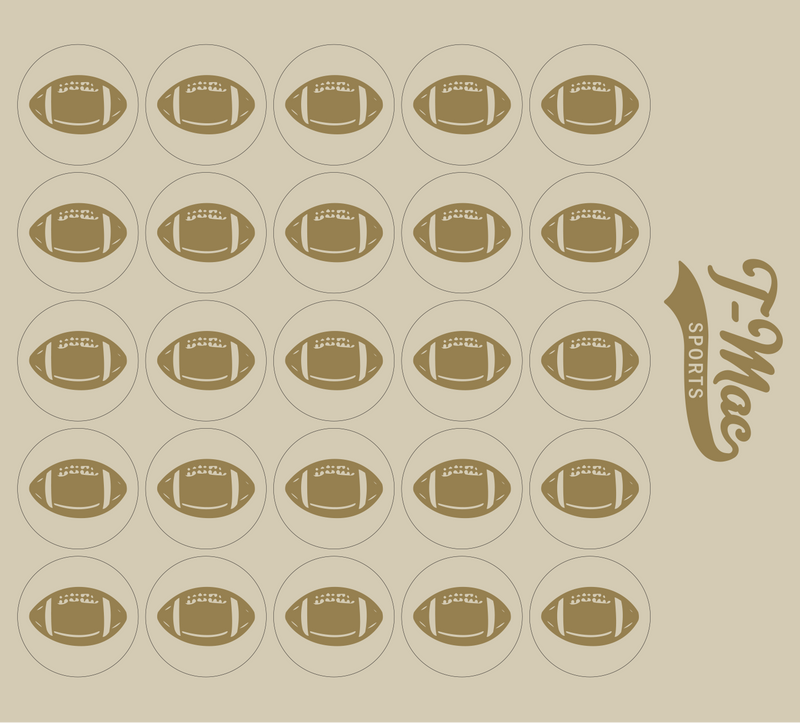 Football Mini Award Decals
