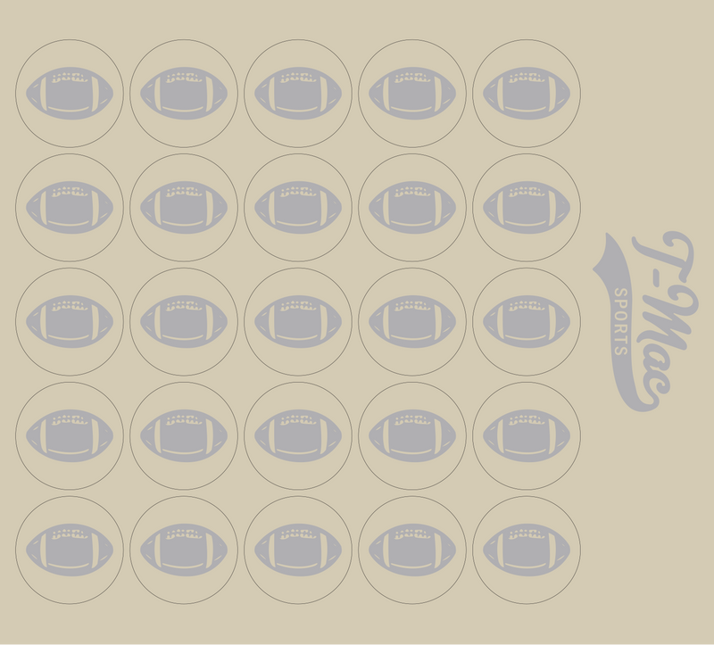 Football Mini Award Decals