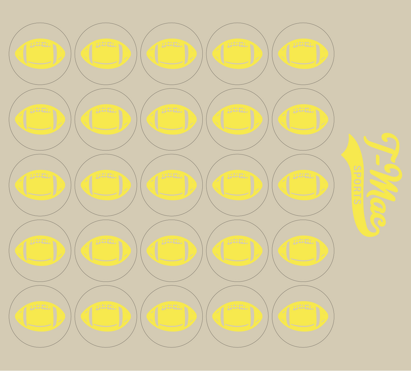 Football Mini Award Decals