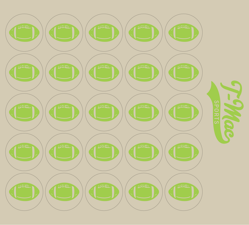 Football Mini Award Decals