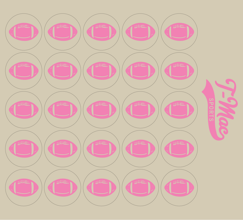 Football Mini Award Decals
