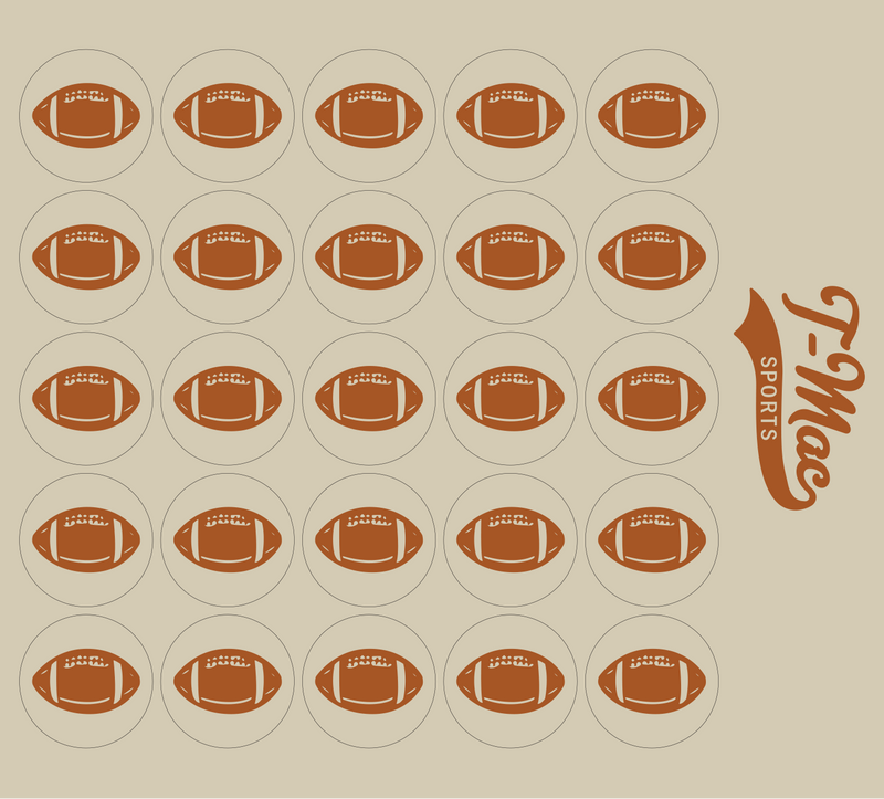 Football Mini Award Decals