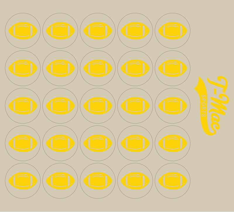 Football Mini Award Decals