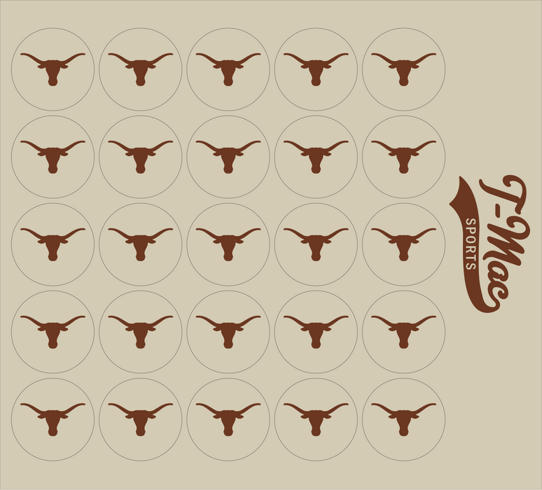 Horns Mini Award decals (Texas Brown)