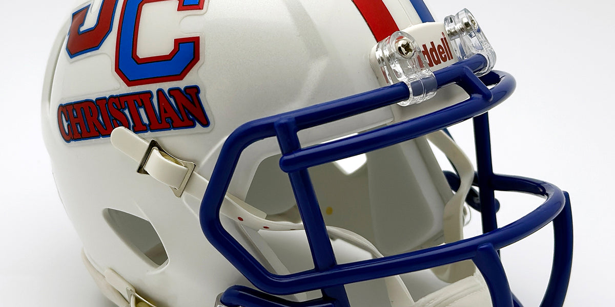 John Curtis Christian (LA) High School Mini Football Helmet — T-Mac Sports