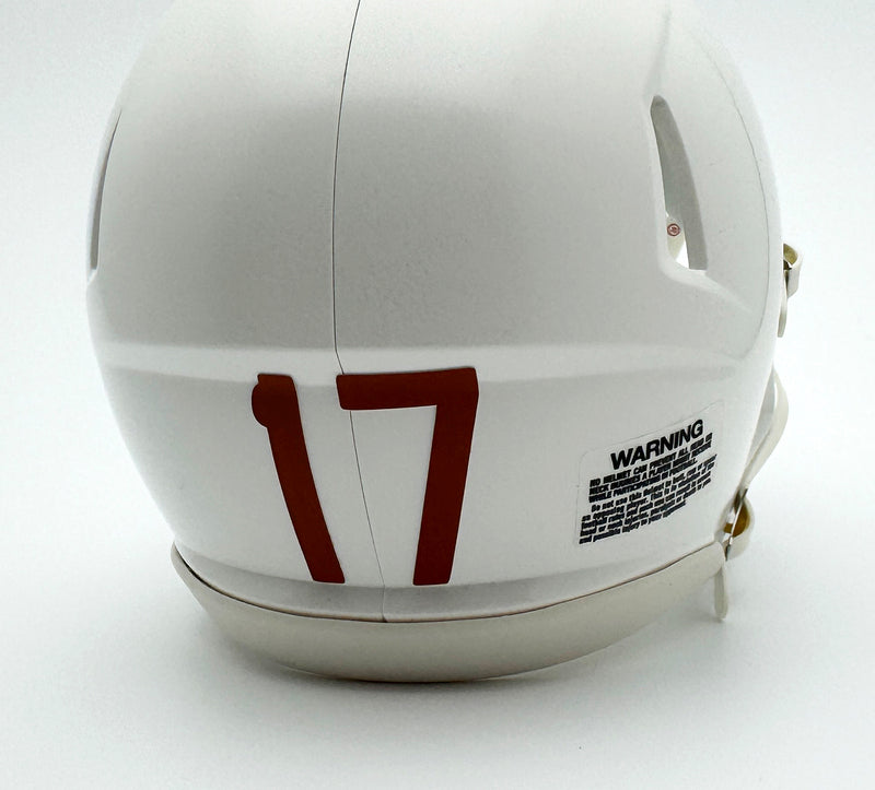american football helmet numbers Longhorns Mini Football Helmet Numbers 3 / Mini / Texas Brown