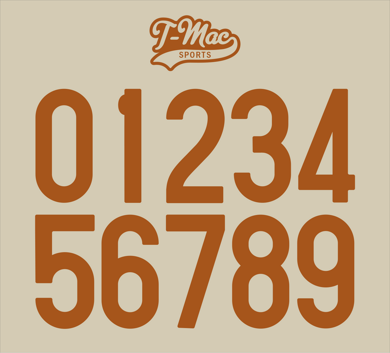 alabama football helmet numbers font Longhorns Mini Numbers