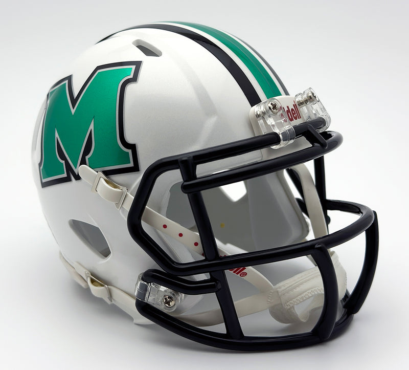 2000 spring football league houston marshalls helmets Marshall Thundering Herd College Collectible Mini Helmet | Picture Inside field during the 60s Marshall Football Custom Mini Helmet