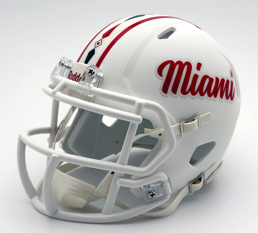 Miami (OH) Redhawks (Alternate 4) Mini Football Helmet (Left Side)