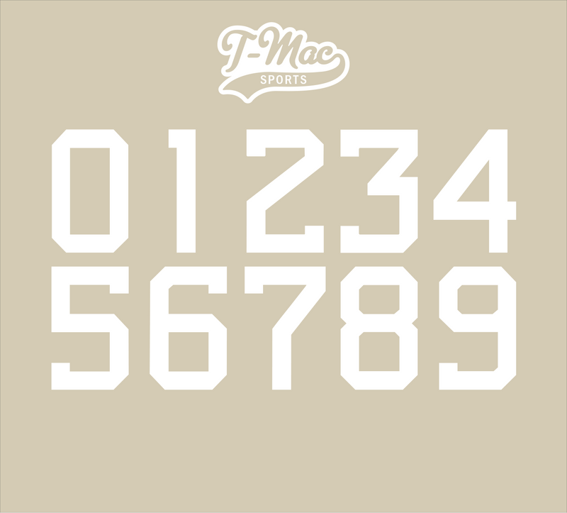 Mountaineers Mini Helmet Numbers (White)
