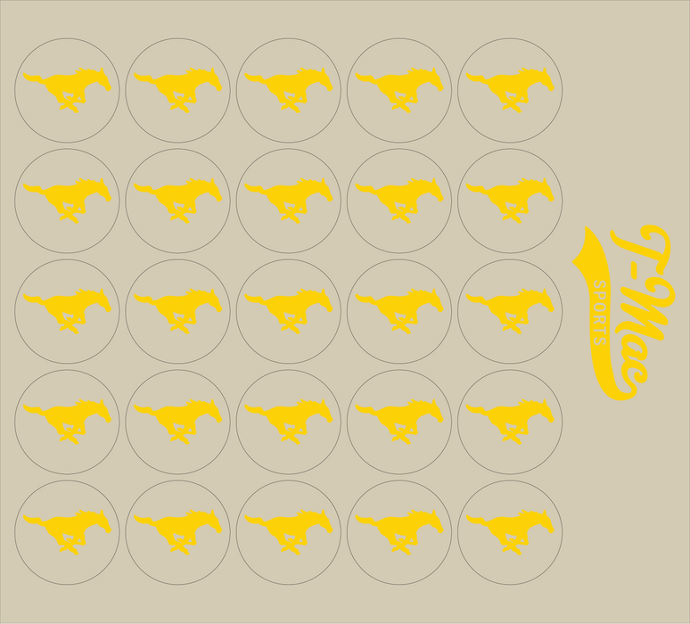 Mustang Mini Award Decals